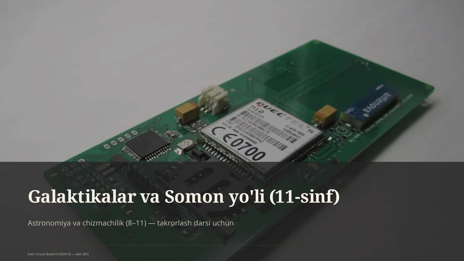 Galaktikalar va Somon yo'li (11-sinf)