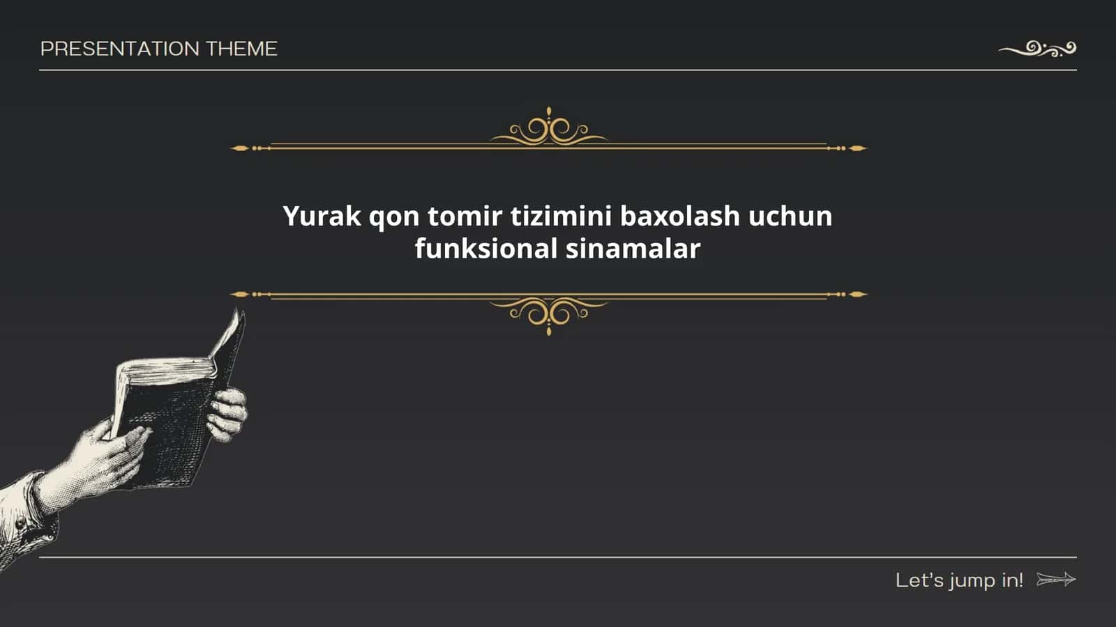Yurak qon tomir tizimini baxolash uchun funksional sinamalar