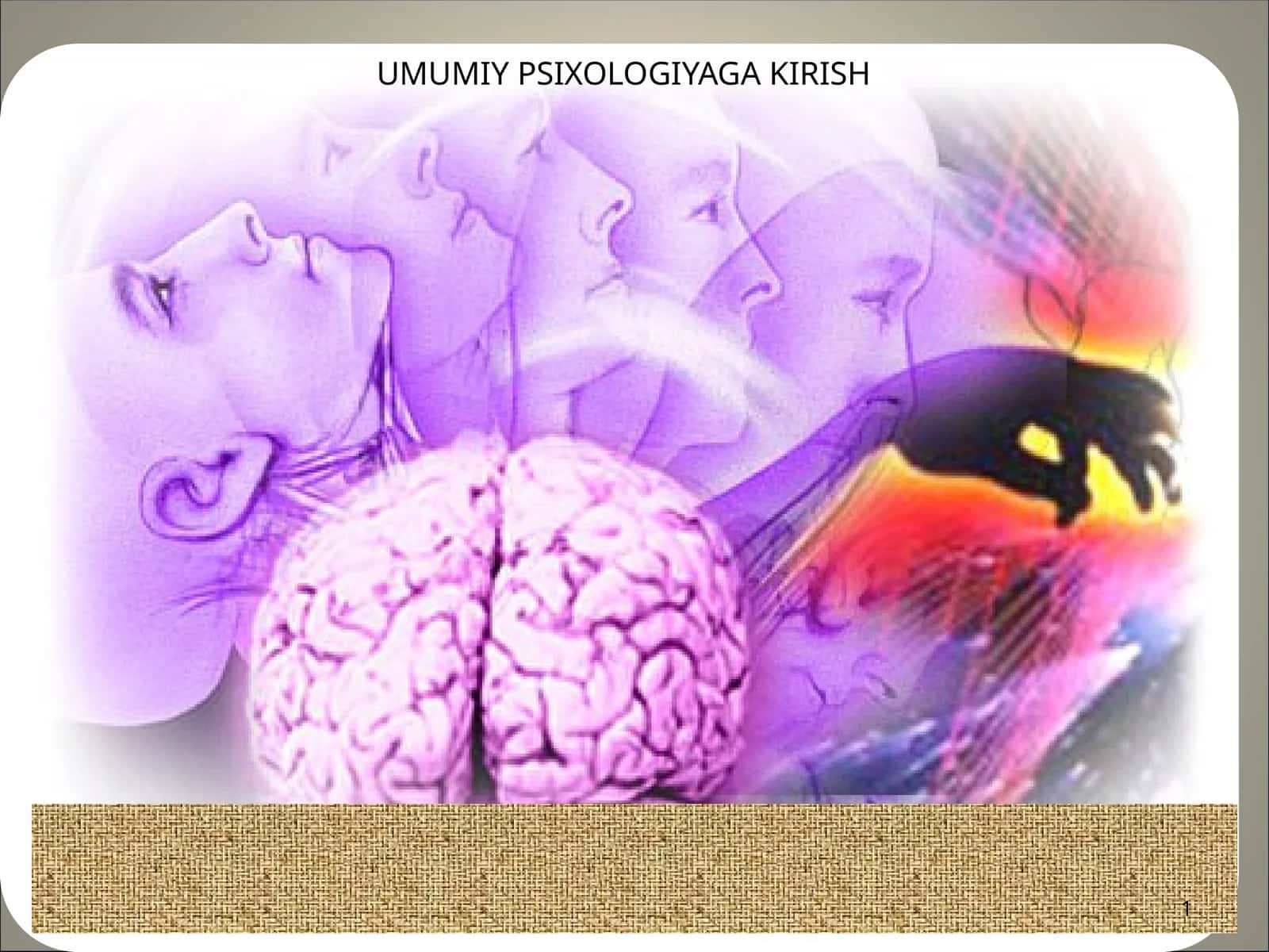 Umumiy Psixologiyaga Kirish