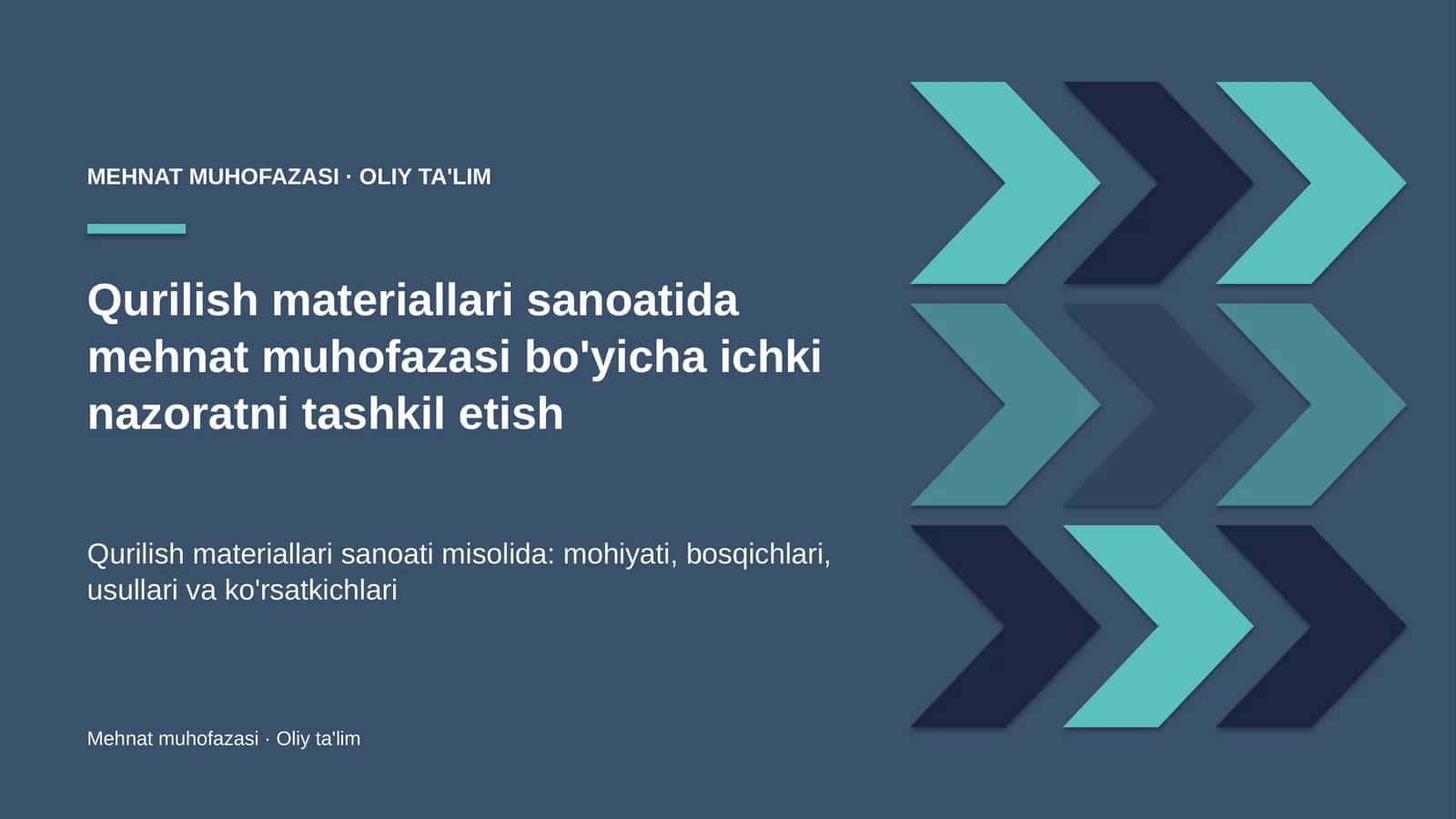 qurilish materiallari sanoatida mehnat muhofazasi bo'yicha ichki nazoratni tashkil etish 1042