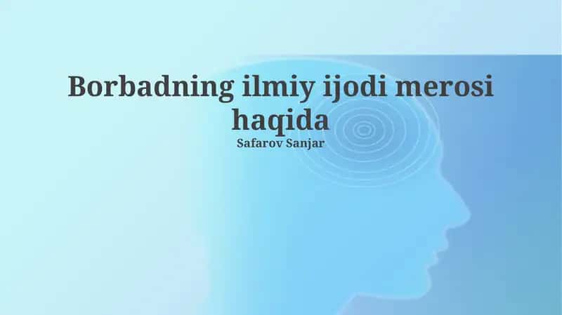 Borbadning musiqiy nazariyasi va amaliyoti