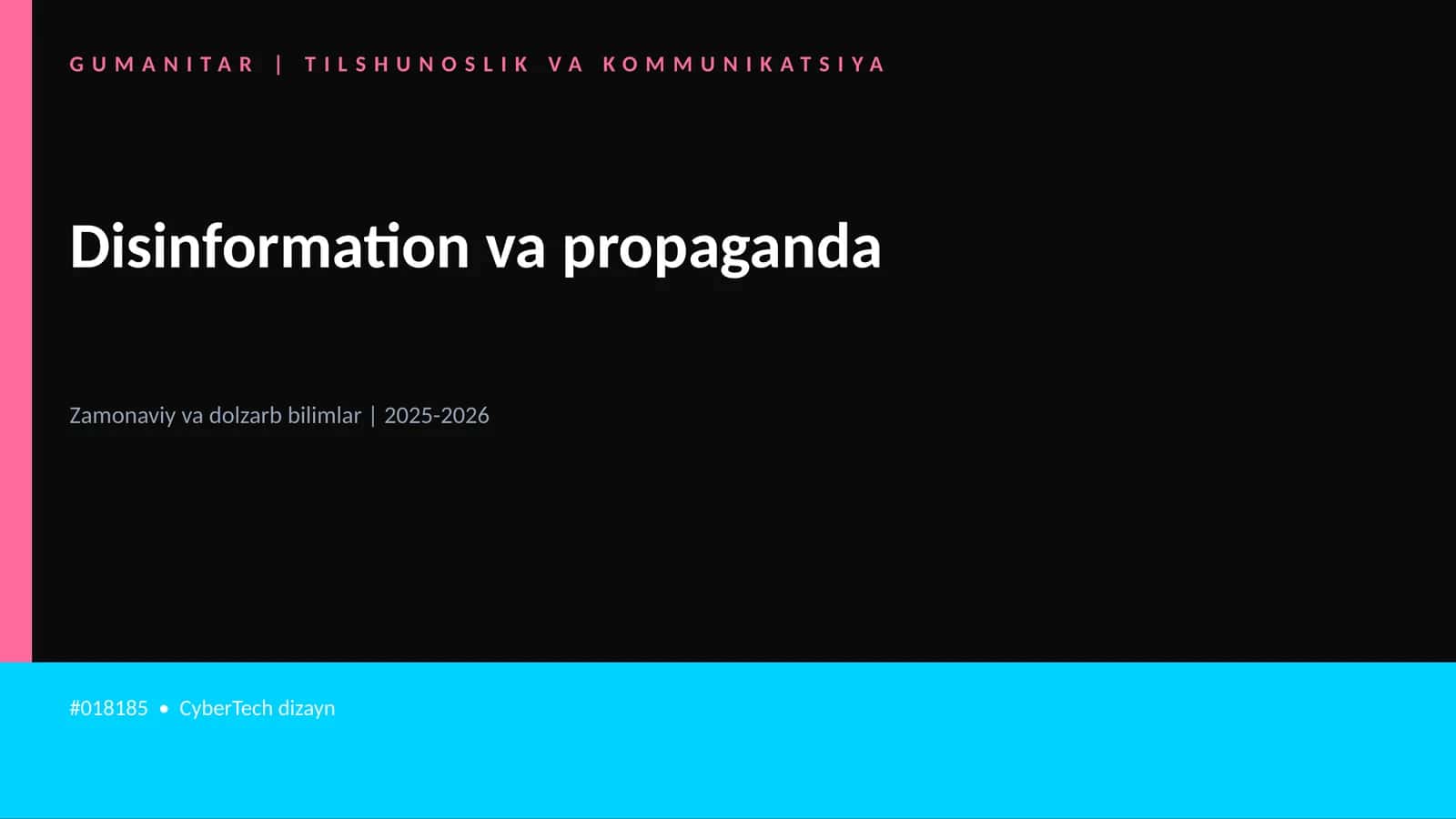 Disinformation va propaganda