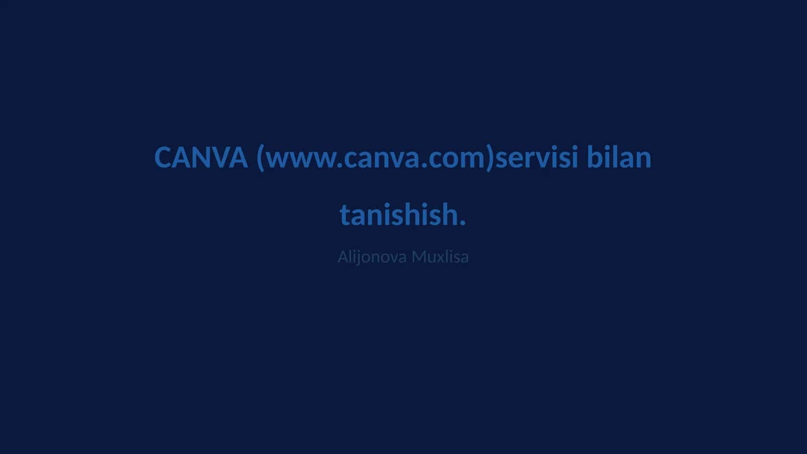 CANVA (www.canva.com)