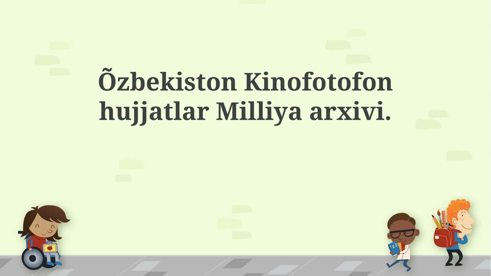 O'zbekiston Kinofotofon Hujjatlari Milliy Arxivi