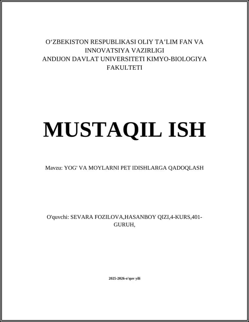 PET idishlari