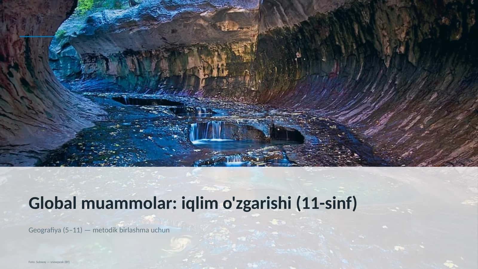 Global muammolar: iqlim o'zgarishi (11-sinf)
