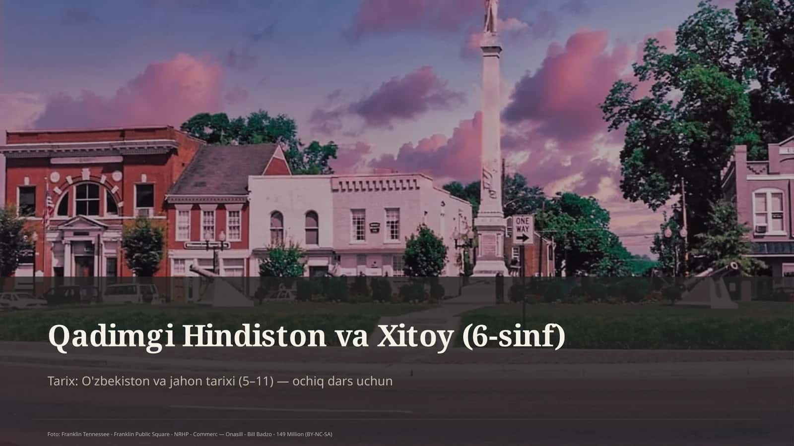 Qadimgi Hindiston va Xitoy (6-sinf)