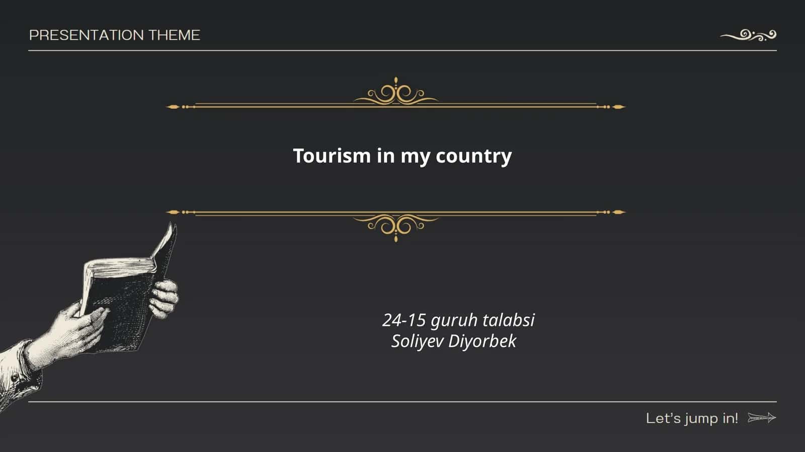 Tourism in my country