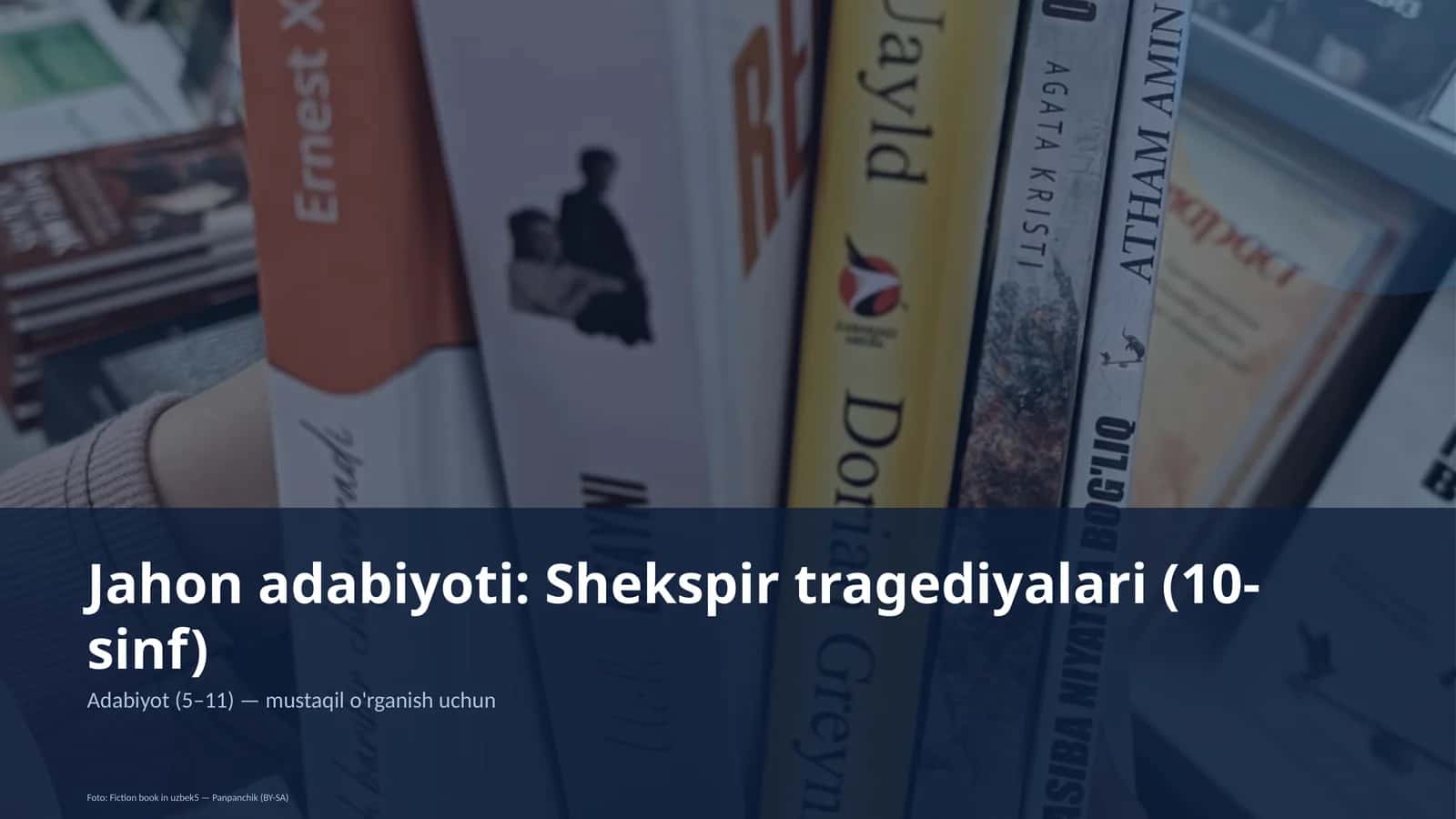 Jahon adabiyoti: Shekspir tragediyalari (10-sinf)