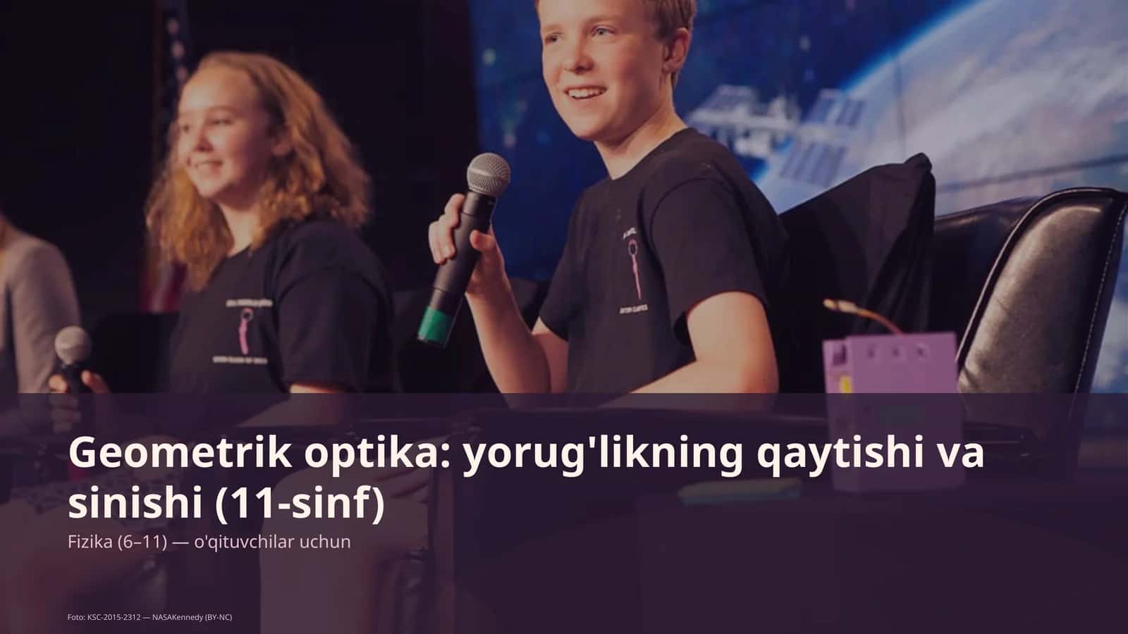 Geometrik optika: yorug'likning qaytishi va sinishi (11-sinf)