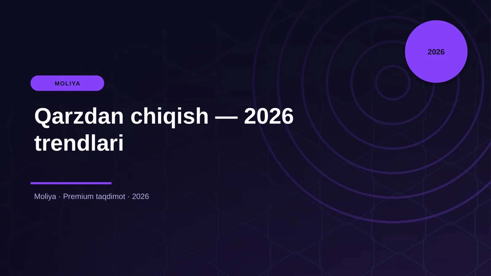 Qarzdan chiqish — 2026 trendlari