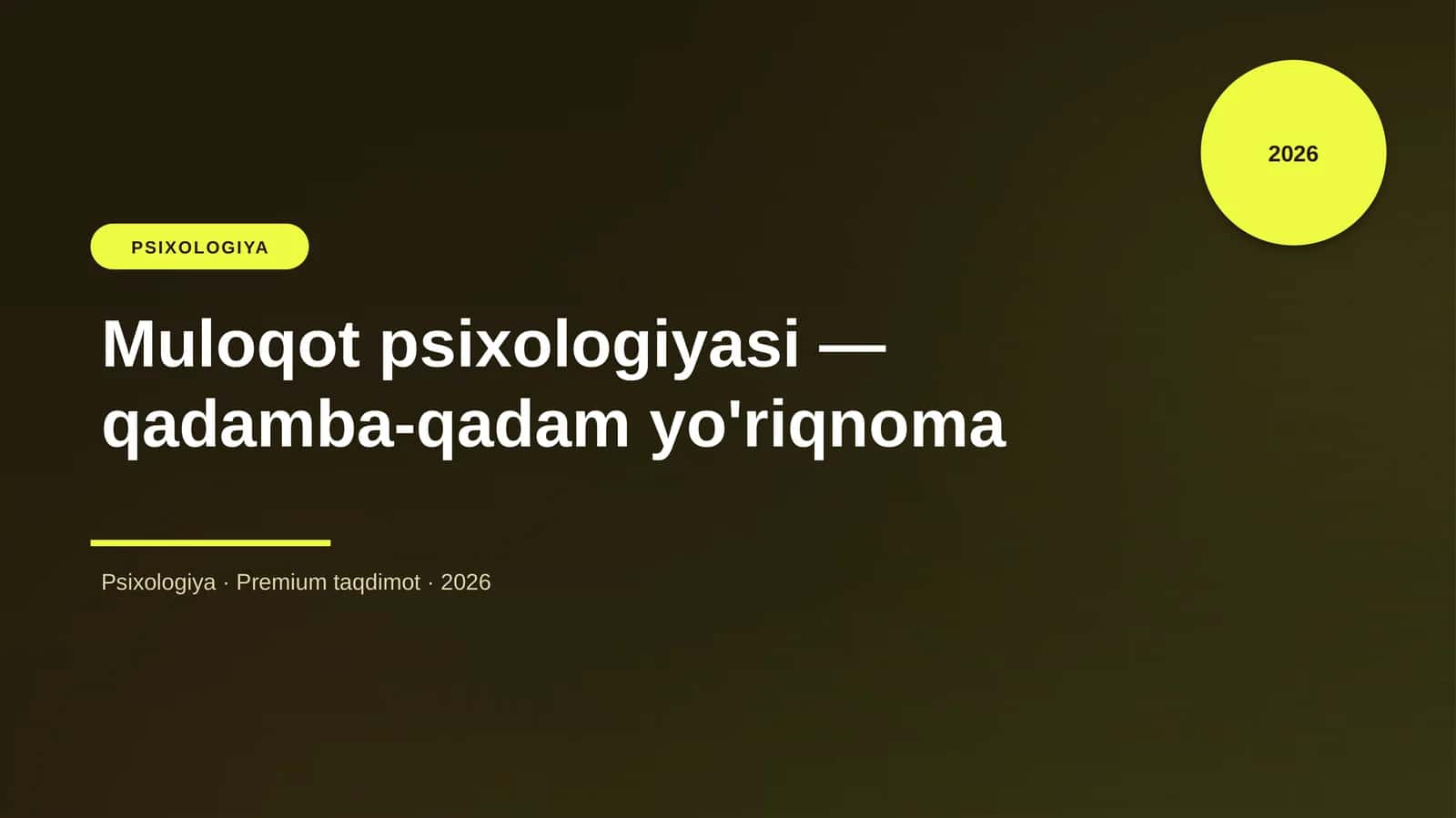Muloqot psixologiyasi — qadamba-qadam yo'riqnoma