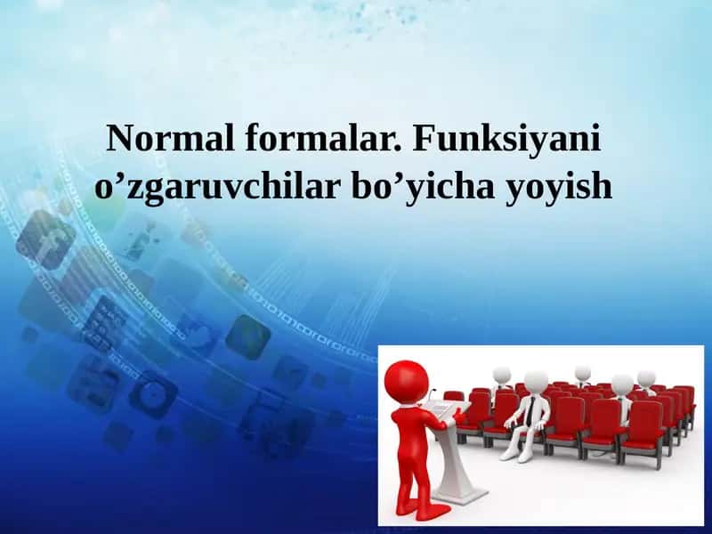 Mantiq algebrasidagi arifmetik amallar