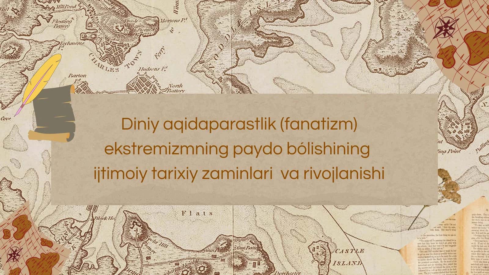 Diniy aqidaparastlik (fanatizm) ekstremizmning paydo bólishining ijtimoiy tarixiy zaminlari va rivojlanishi