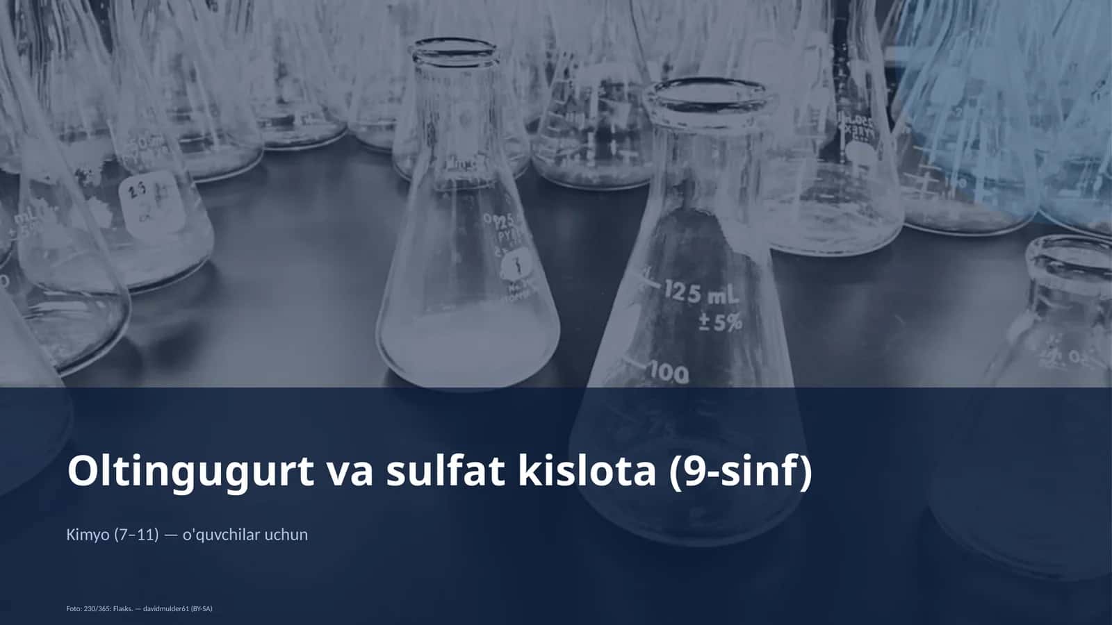 Oltingugurt va sulfat kislota (9-sinf)