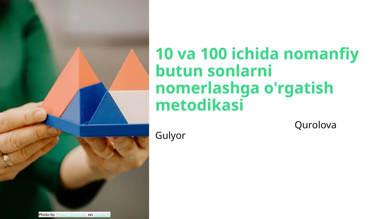 10 va 100 ichida nomanfiy butun sonlarni nomerlashga o'rgatish metodikasi