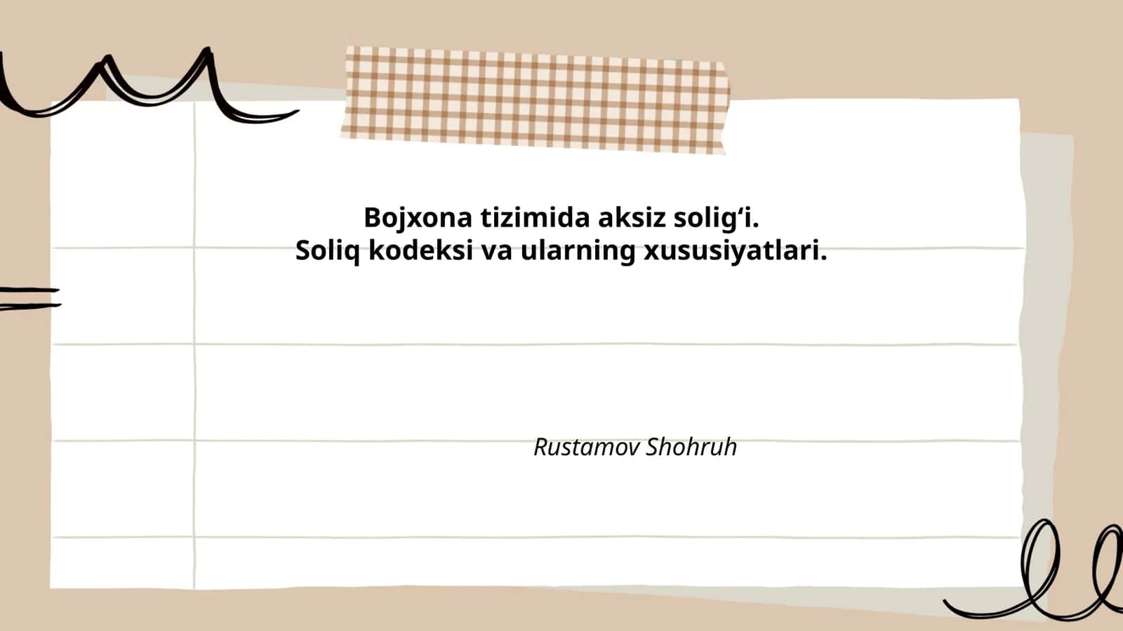 Bojxona tizimida aksiz soligʻi
