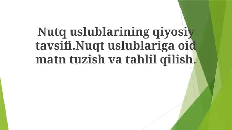 Norasmiy nutq uslubi