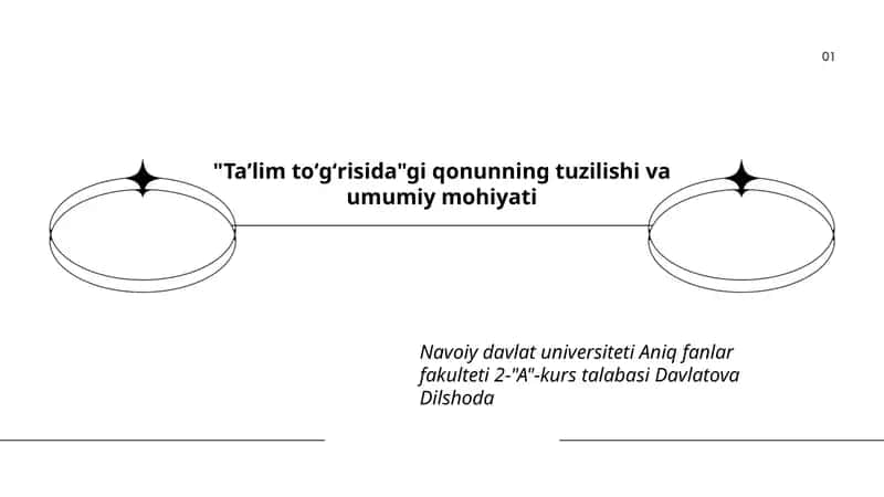 Taʼlim toʻgʻrisida qonun tuzilishi
