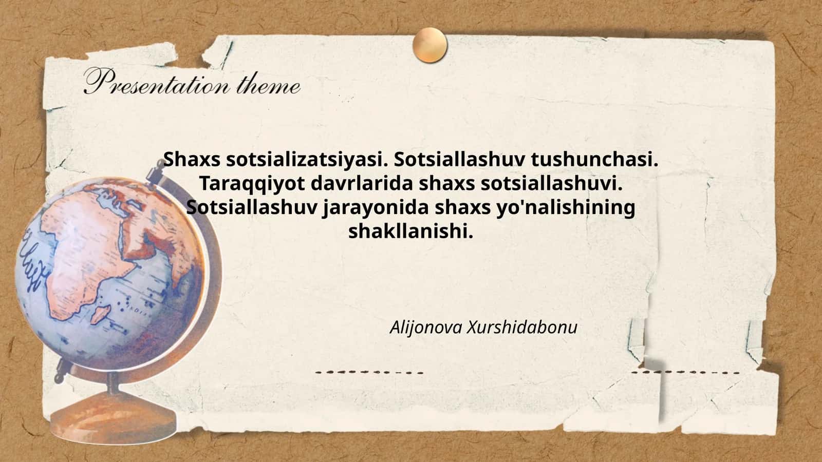 Shaxs sotsializatsiyasi