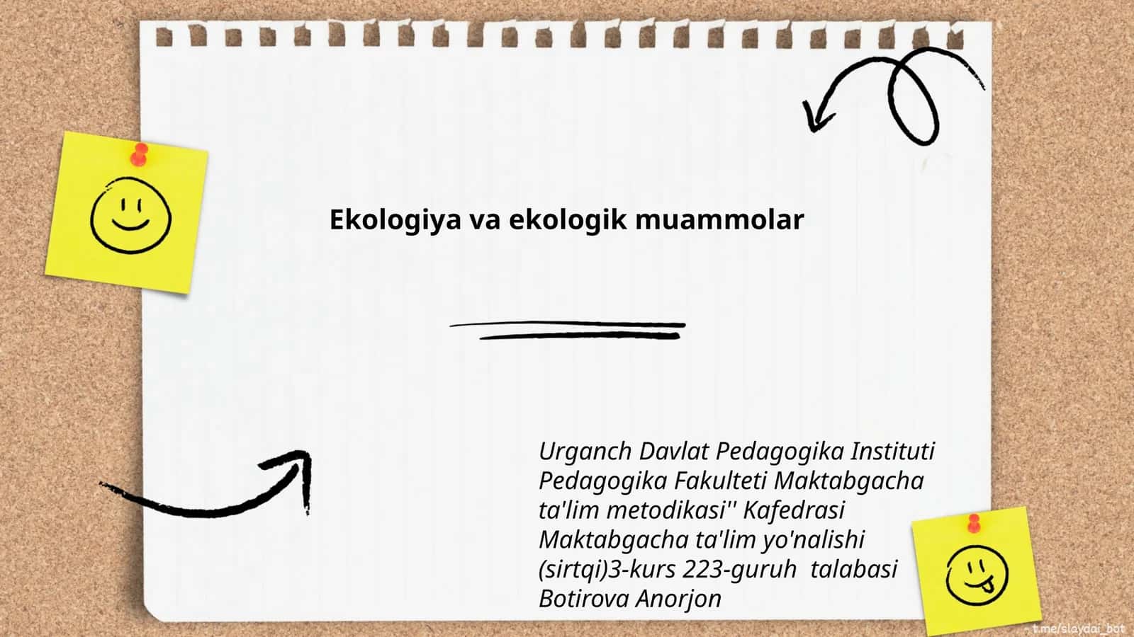 Ekologiya va ekologik muammolar