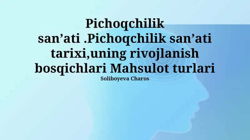 Pichoqchilik sanʼati