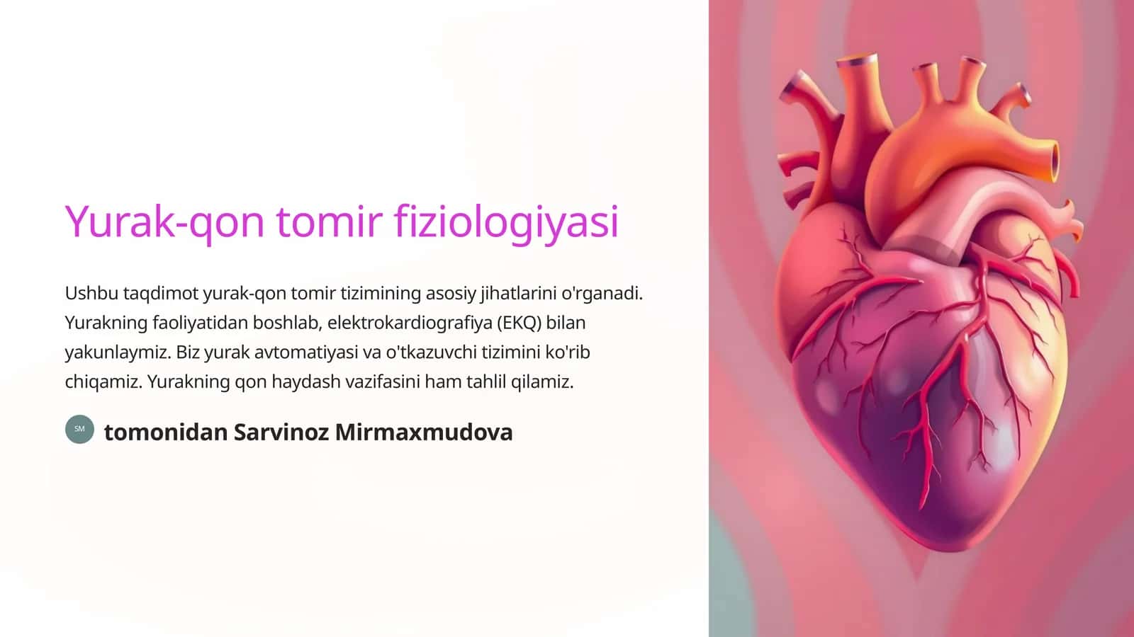 Yurak-qon tomir fiziologiyasi