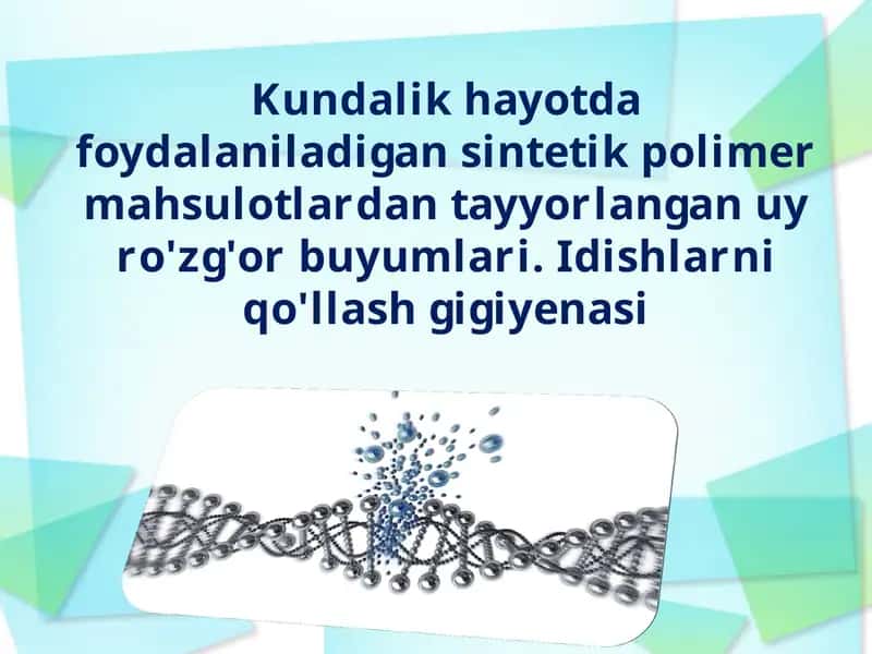 Sintetik polimerlar