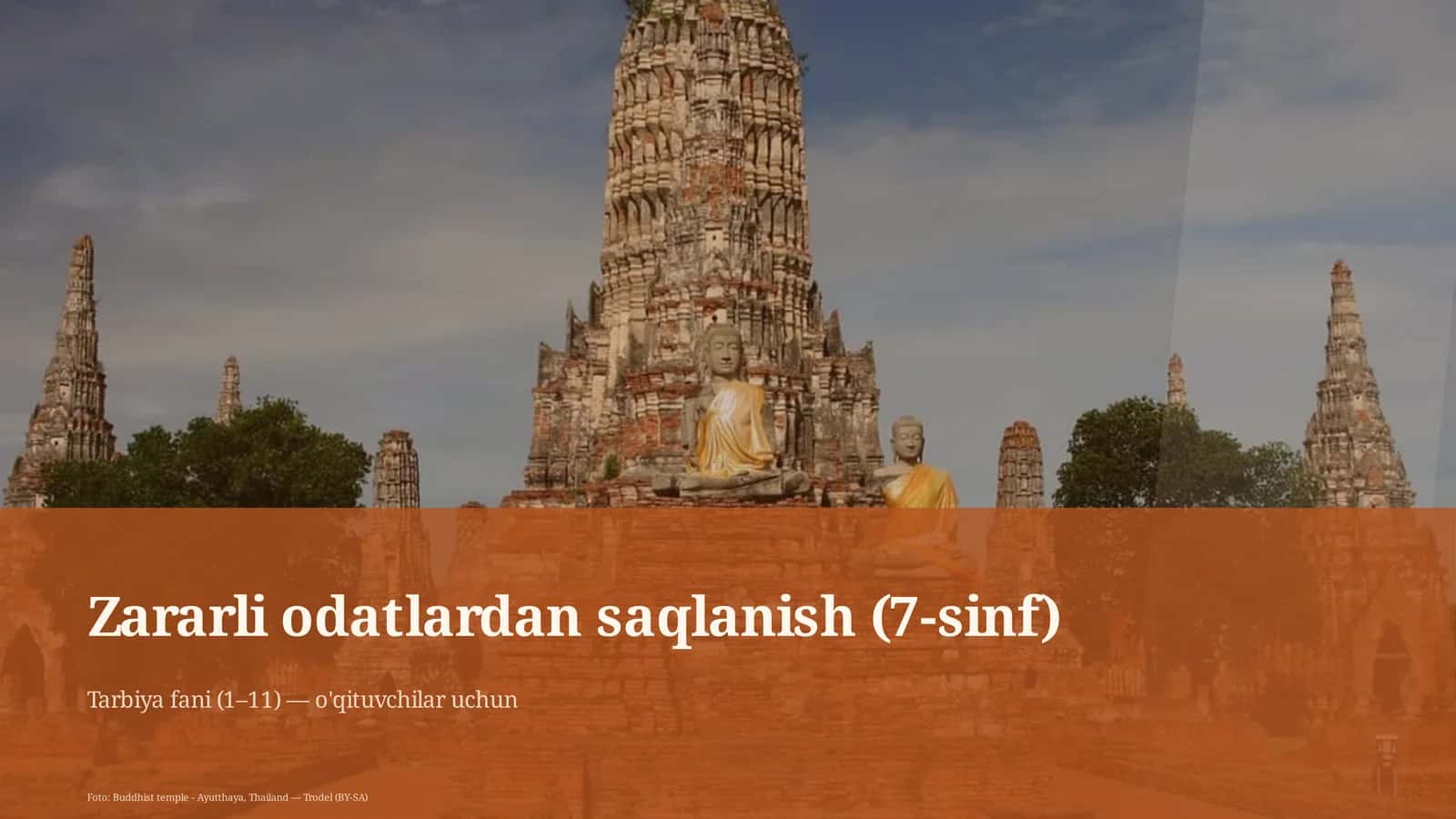 Zararli odatlardan saqlanish (7-sinf)