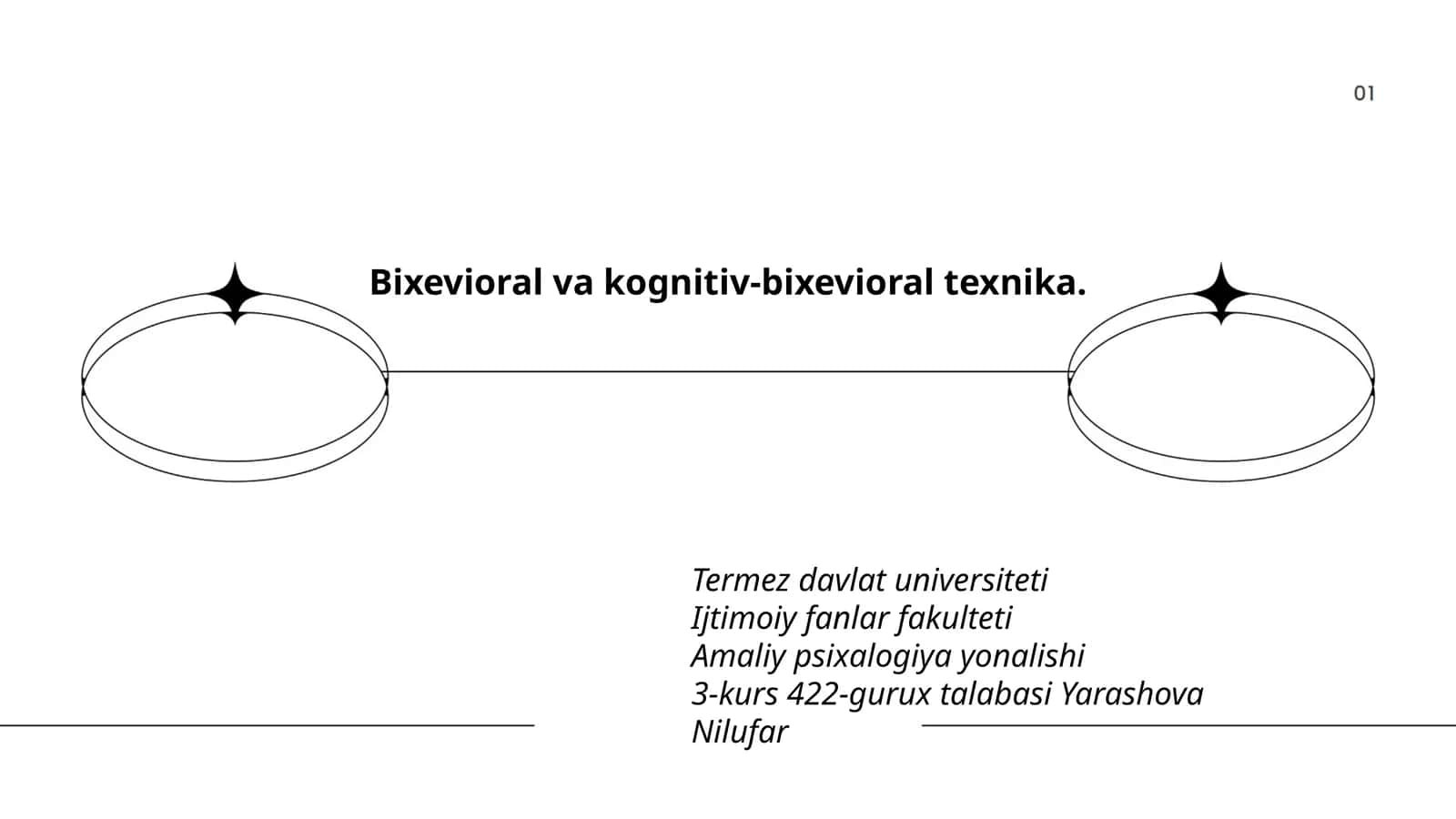 Bixevioral va kognitiv-bixevioral texnika