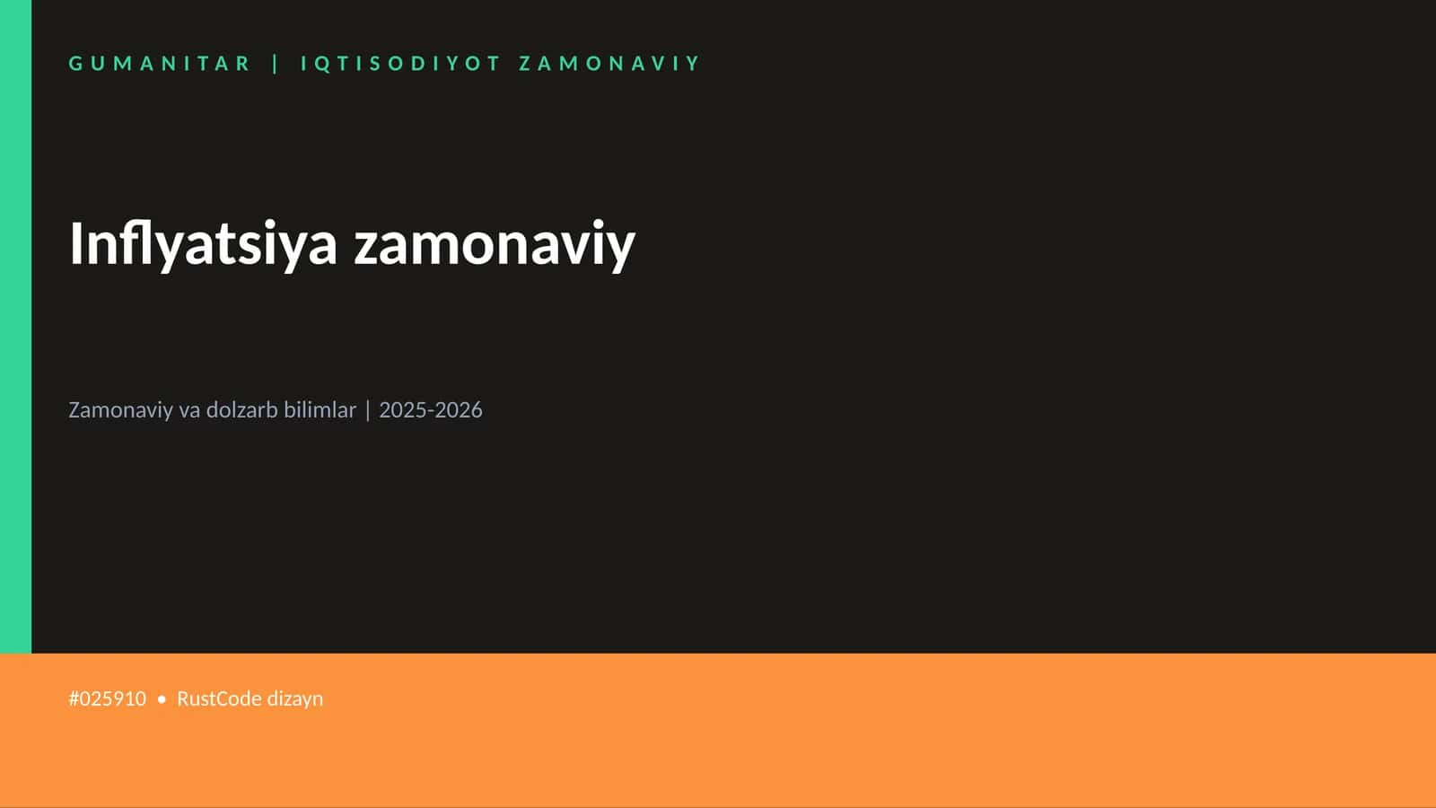 Inflyatsiya zamonaviy