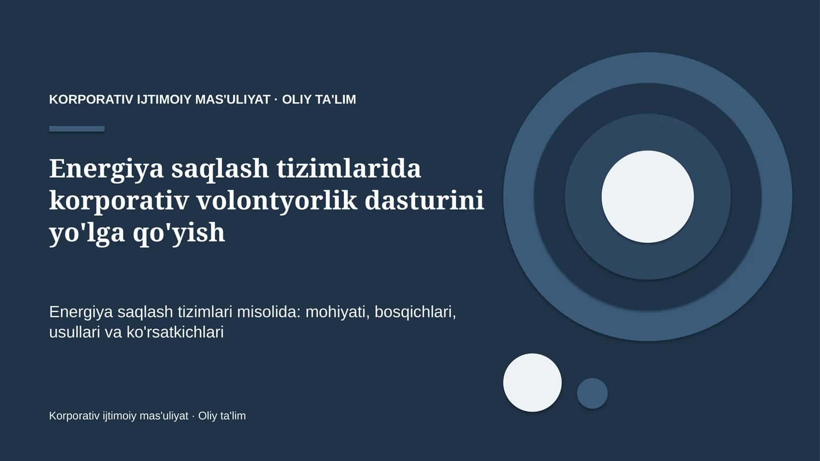 energiya saqlash tizimlarida korporativ volontyorlik dasturini yo'lga qo'yish 4435