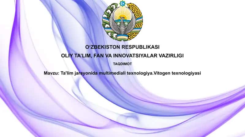 Multimedia va Vitogen texnologiyalari