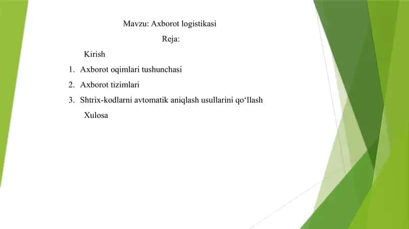 Axborot logistikasi