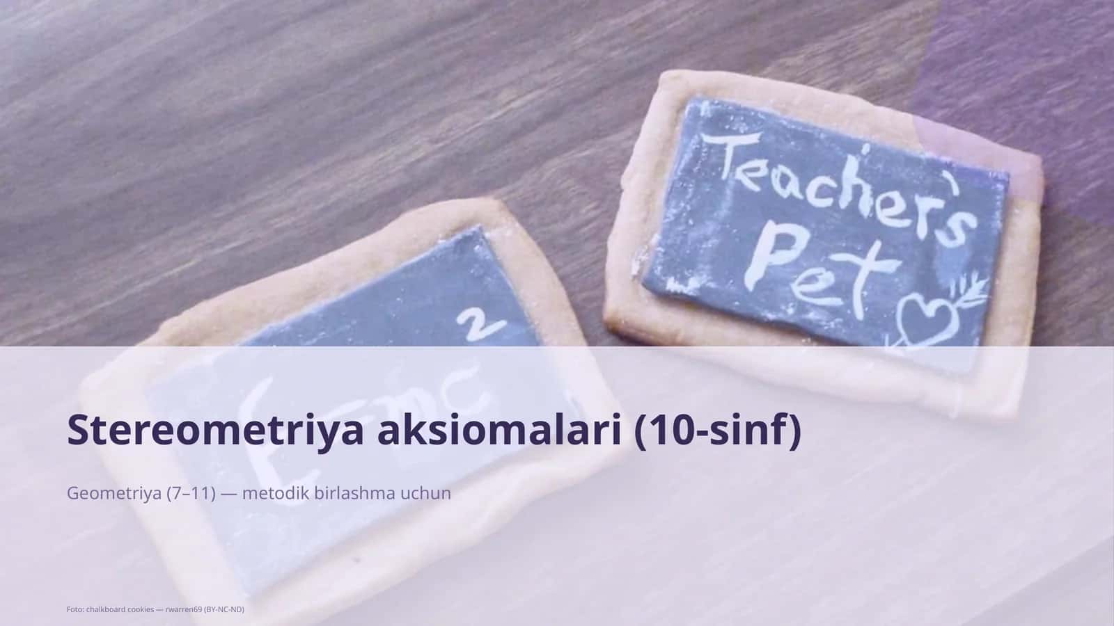 Stereometriya aksiomalari (10-sinf)