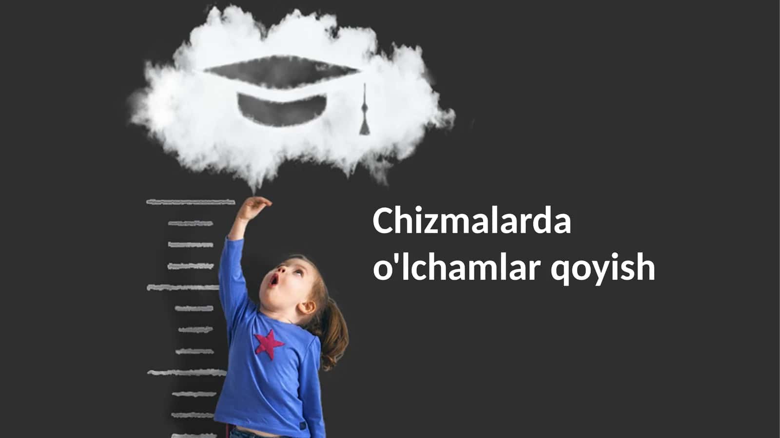 Chizmalarda o'lchamlar qoyish