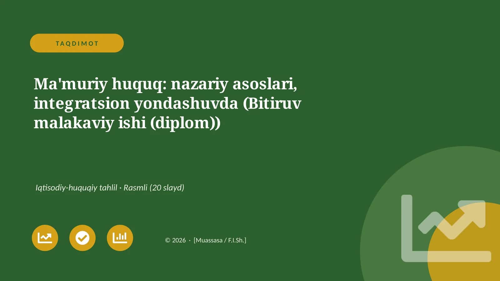 Ma'muriy Huquq: Nazariy Asoslari, Integratsion Yondashuvda (Bitiruv Malakaviy Ishi)