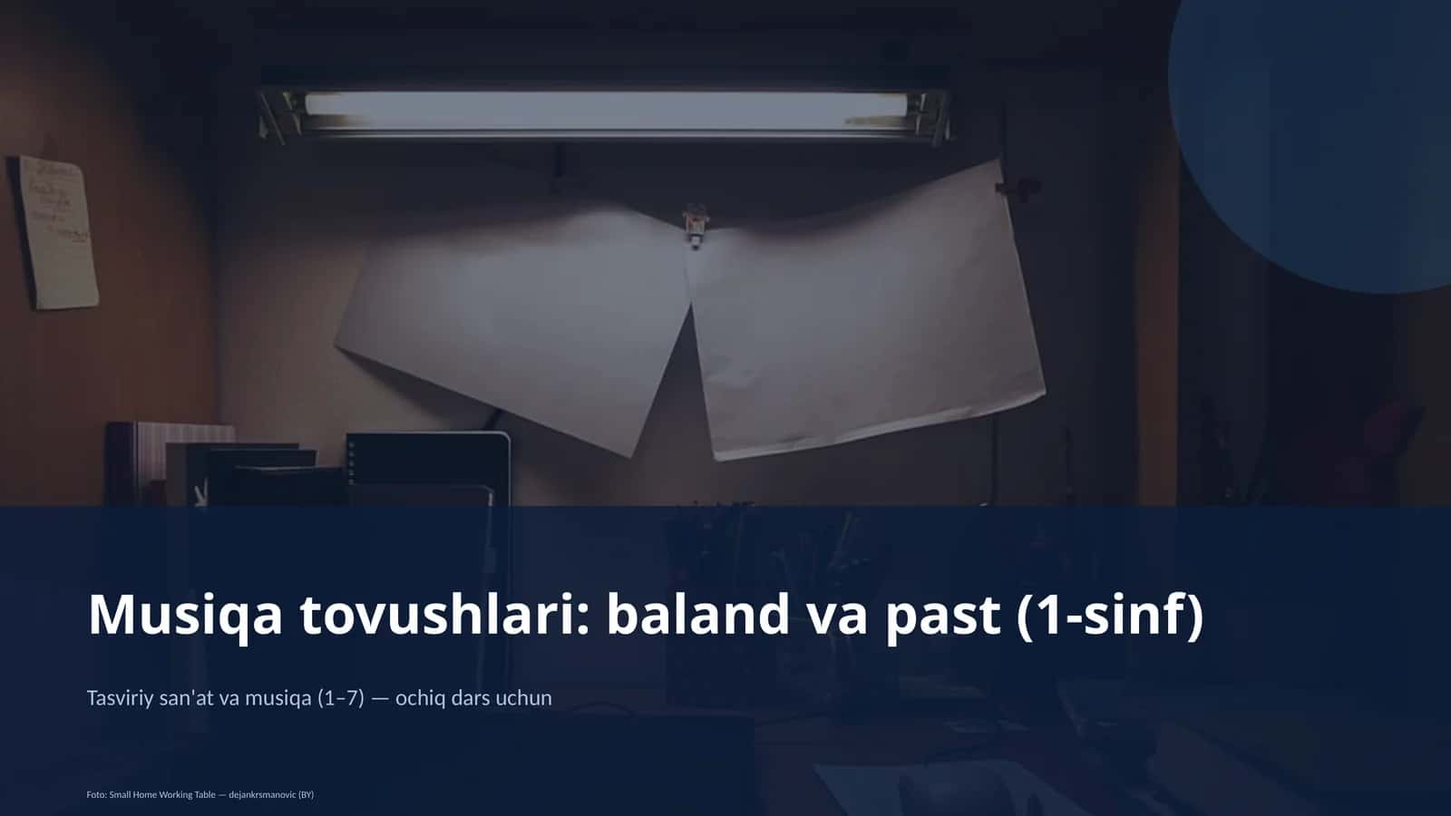 Musiqa tovushlari: baland va past (1-sinf)