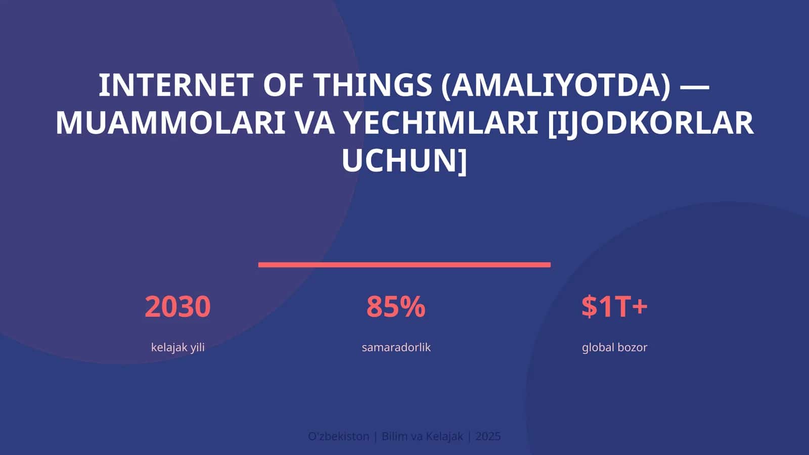 Internet of Things (amaliyotda) — muammolari va yechimlari [ijodkorlar uchun]