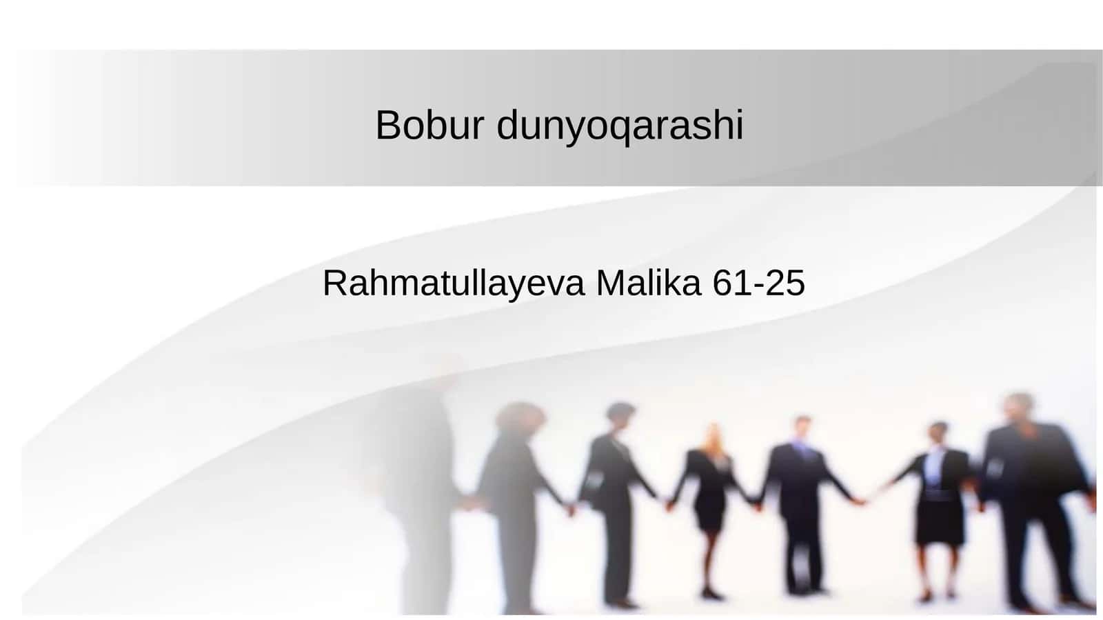 Bobur dunyoqarashi