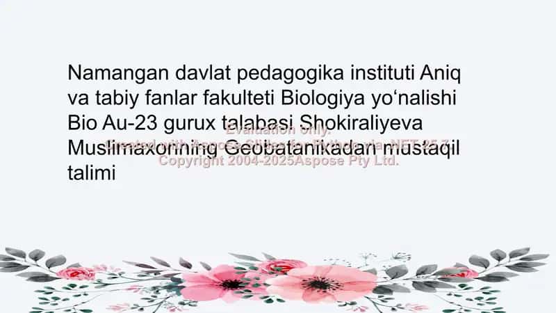 Fitotsenoz dinamikasi