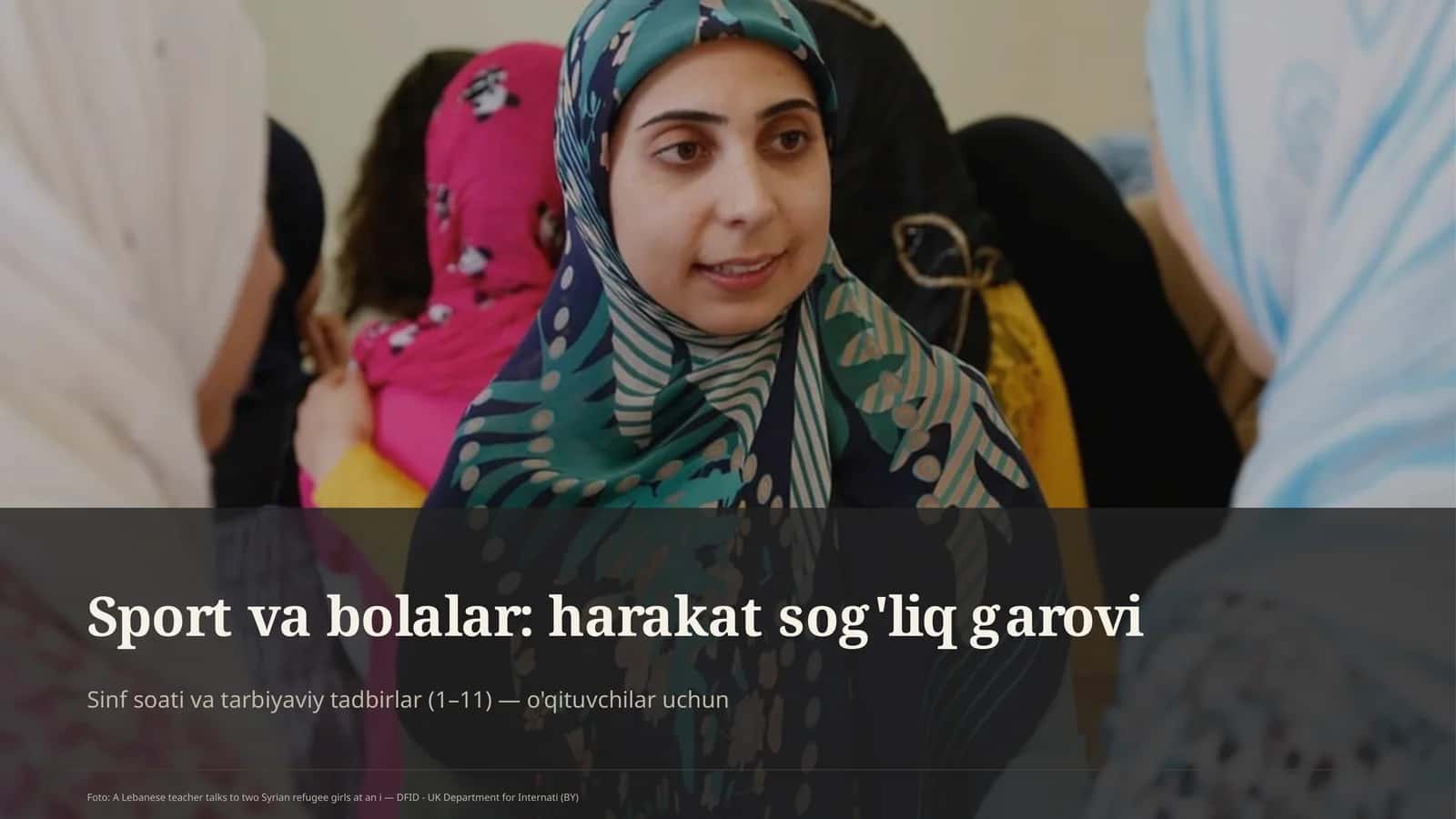 Sport va bolalar: harakat sog'liq garovi