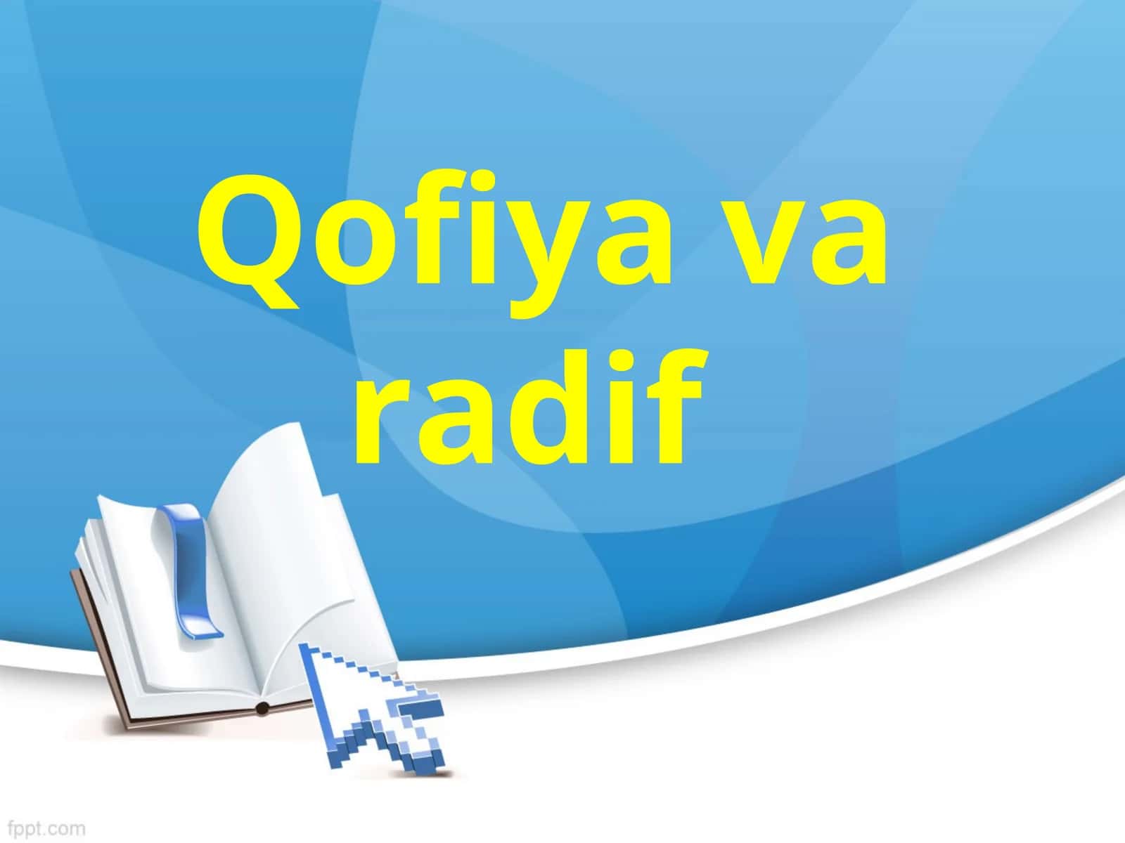 Qofiya va radif
