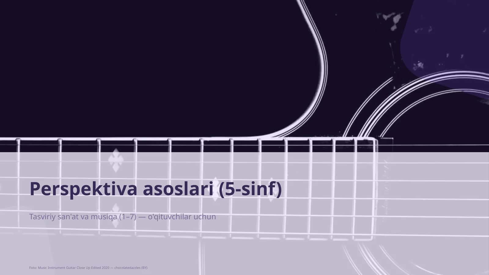 Perspektiva asoslari (5-sinf)