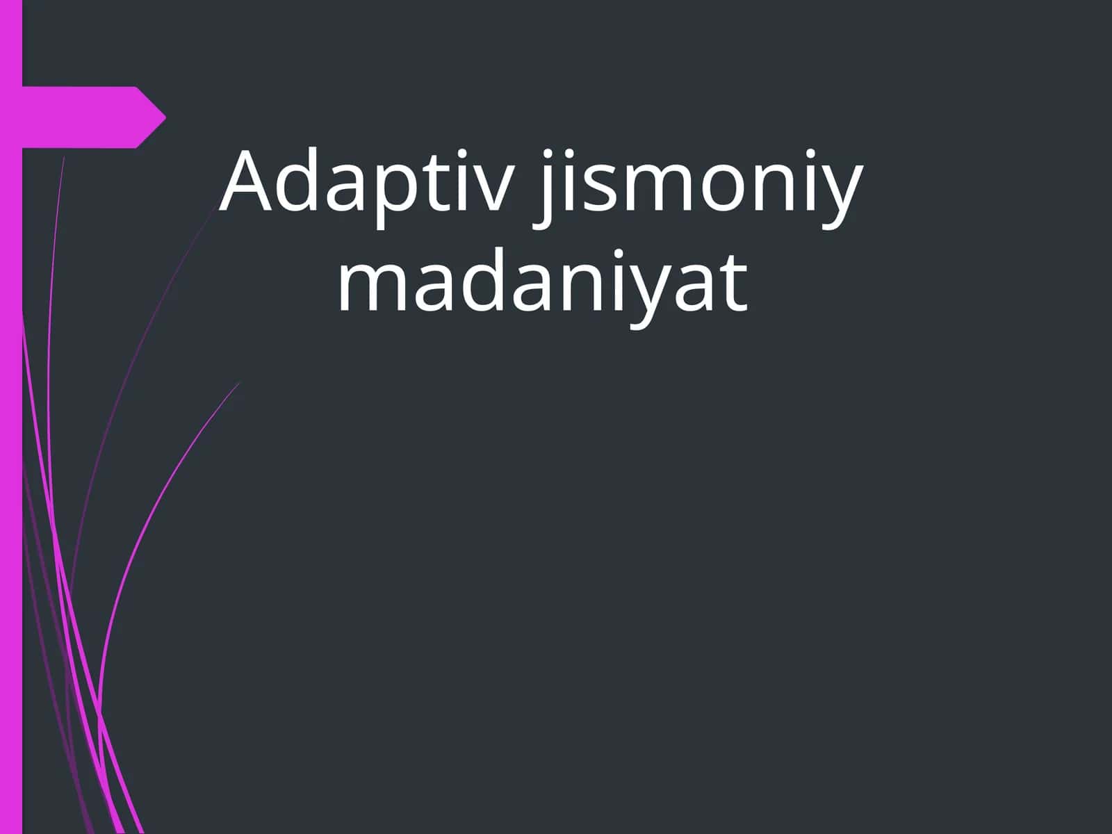 Adaptiv jismoniy madaniyat