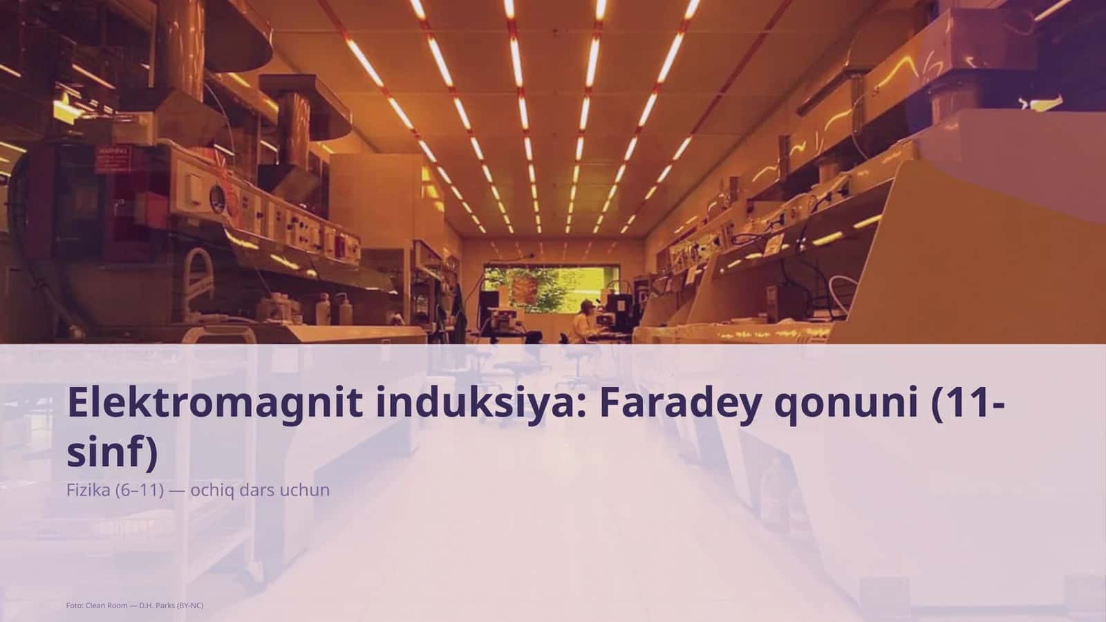 Elektromagnit induksiya: Faradey qonuni (11-sinf)
