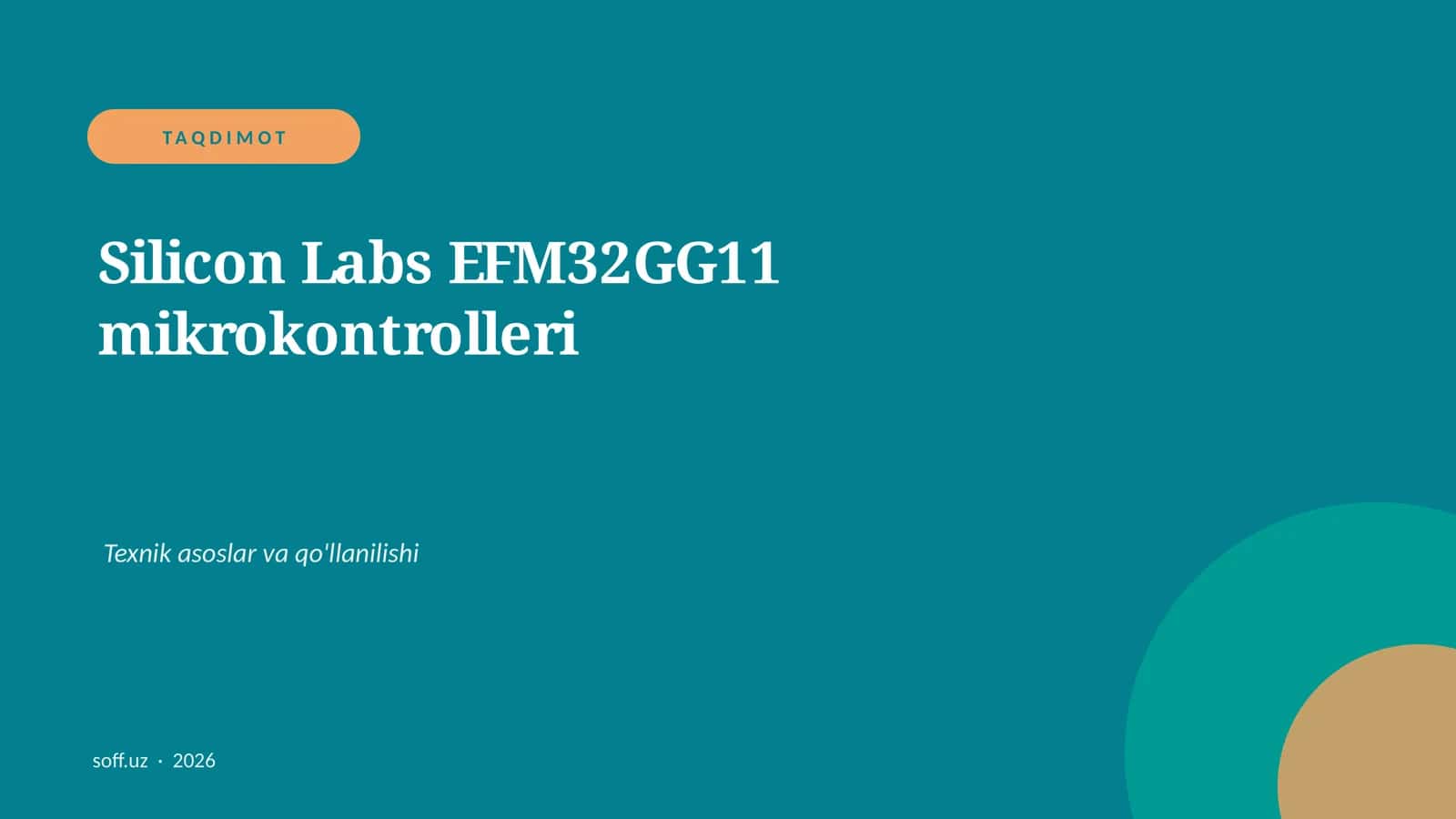 EFM32GG11 mikrokontrolleri