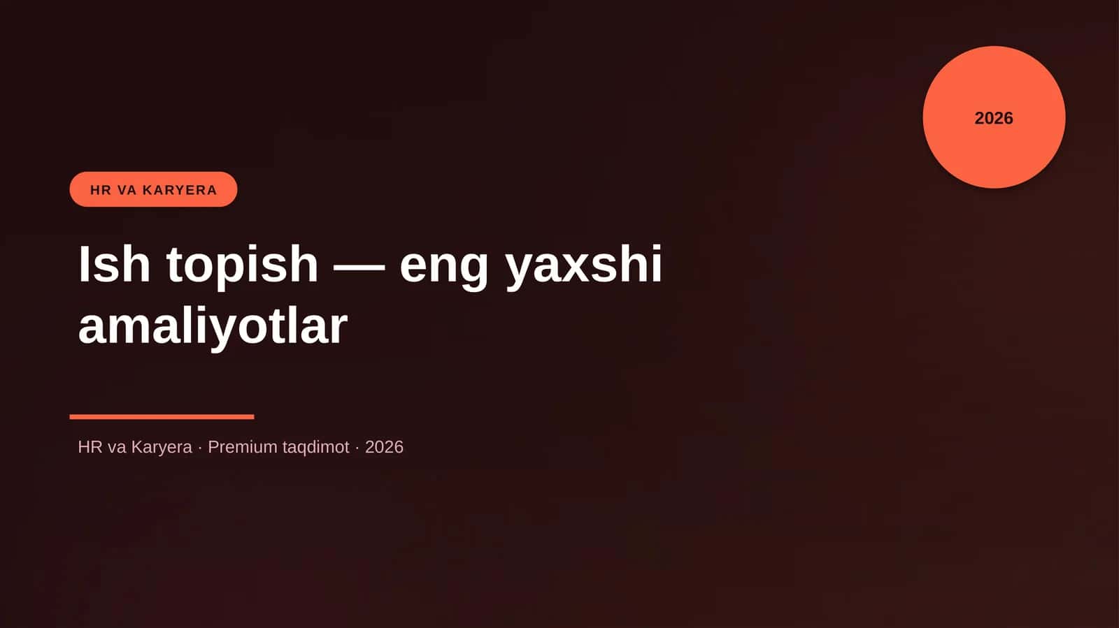 Ish topish — eng yaxshi amaliyotlar