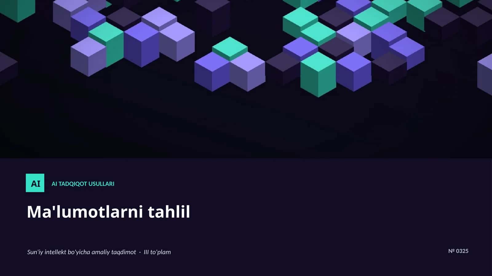AI TADQIQOT USULLARI