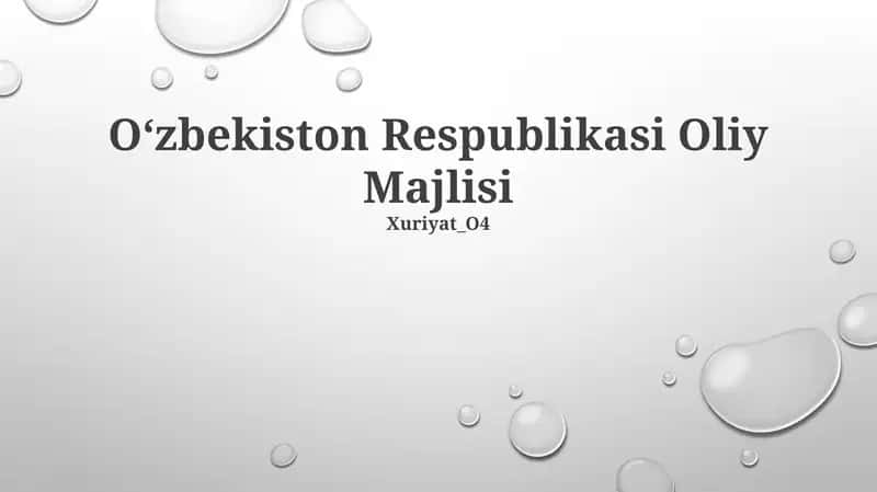 O‘zbekiston Respublikasi Oliy Majlisi